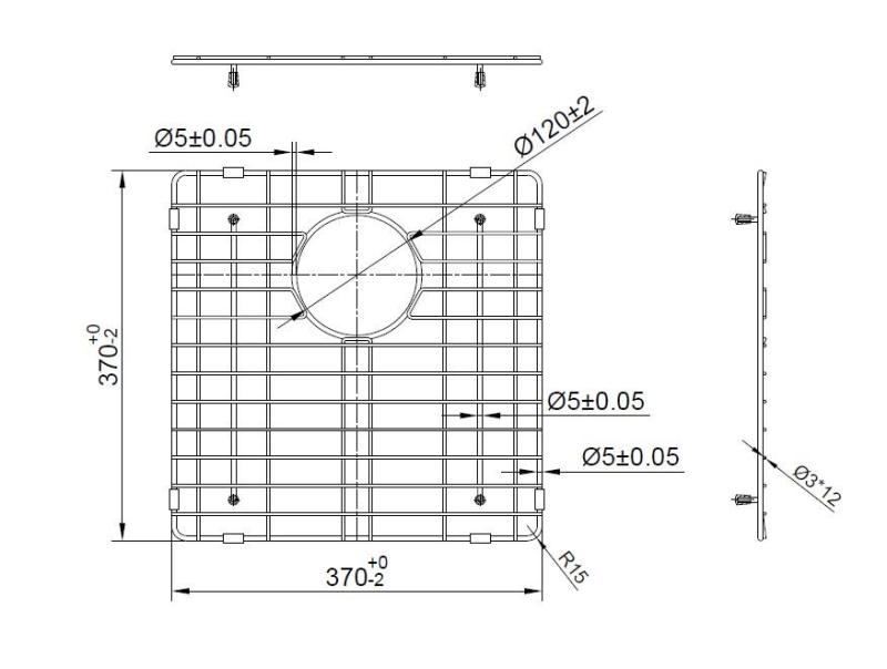 Pure.Sink Prestige υποστήριγμα 40 Χαλκός PPGGD40-62