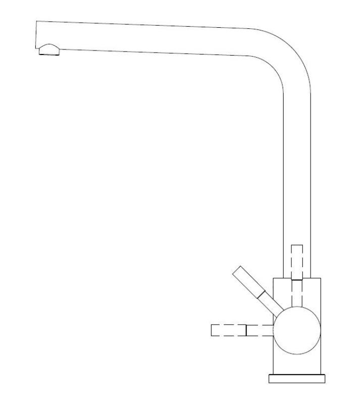 Pure.Sink Elite Steel Spark μπαταρία κουζίνας PVD Gun Metal PS8040-61