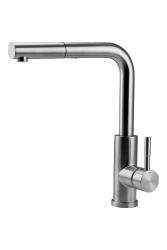 Pure.Sink Elite Steel Spark-S μπαταρία κουζίνας από ανοξείδωτο ατσάλι με αποσπώμενη ρουξούνι PS8041-02