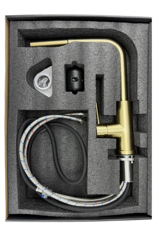 Pure.Sink Elite Steel Spark-S μπαταρία κουζίνας PVD Gun Metal με αποσπώμενο στόμιο PS8041-61