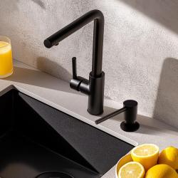 Η σαπουνοθήκη Pure.Sink Elite Steel Shine Μαύρο ματ PS9010-10