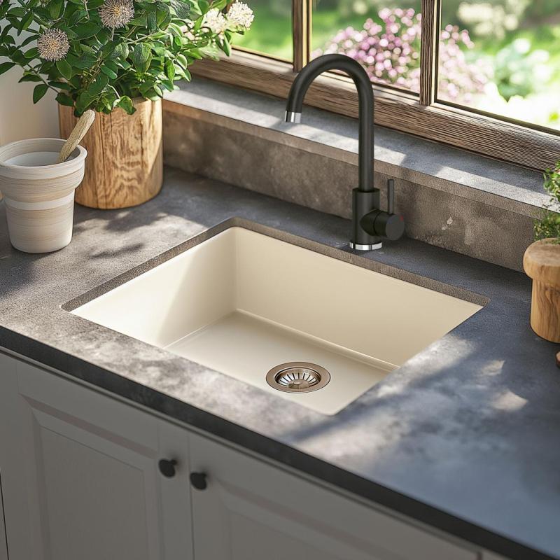 Quadri Coventry Μπαταρία Κουζίνας Ανθρακί με Περιστρεφόμενο Ρύγχος 1208967665