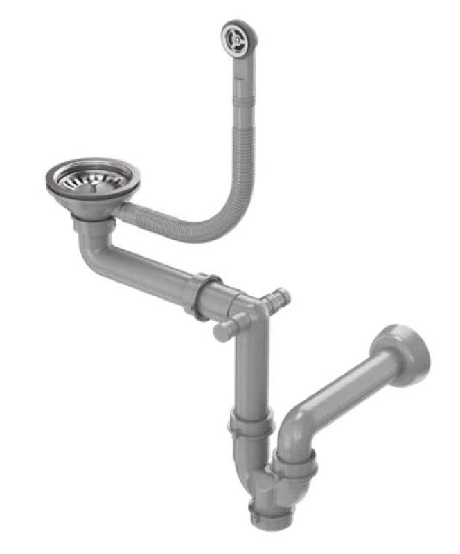 Quadri Λονδίνο Σετ Afvoer Ανοξείδωτο Ατσάλι με Υπερχείλιση - 1208967767