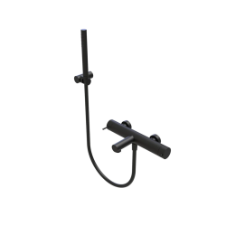 Waterevolution Flow θερμοστατικός tweevoudige douchemengkraan met handdouche zwart T130TNPR