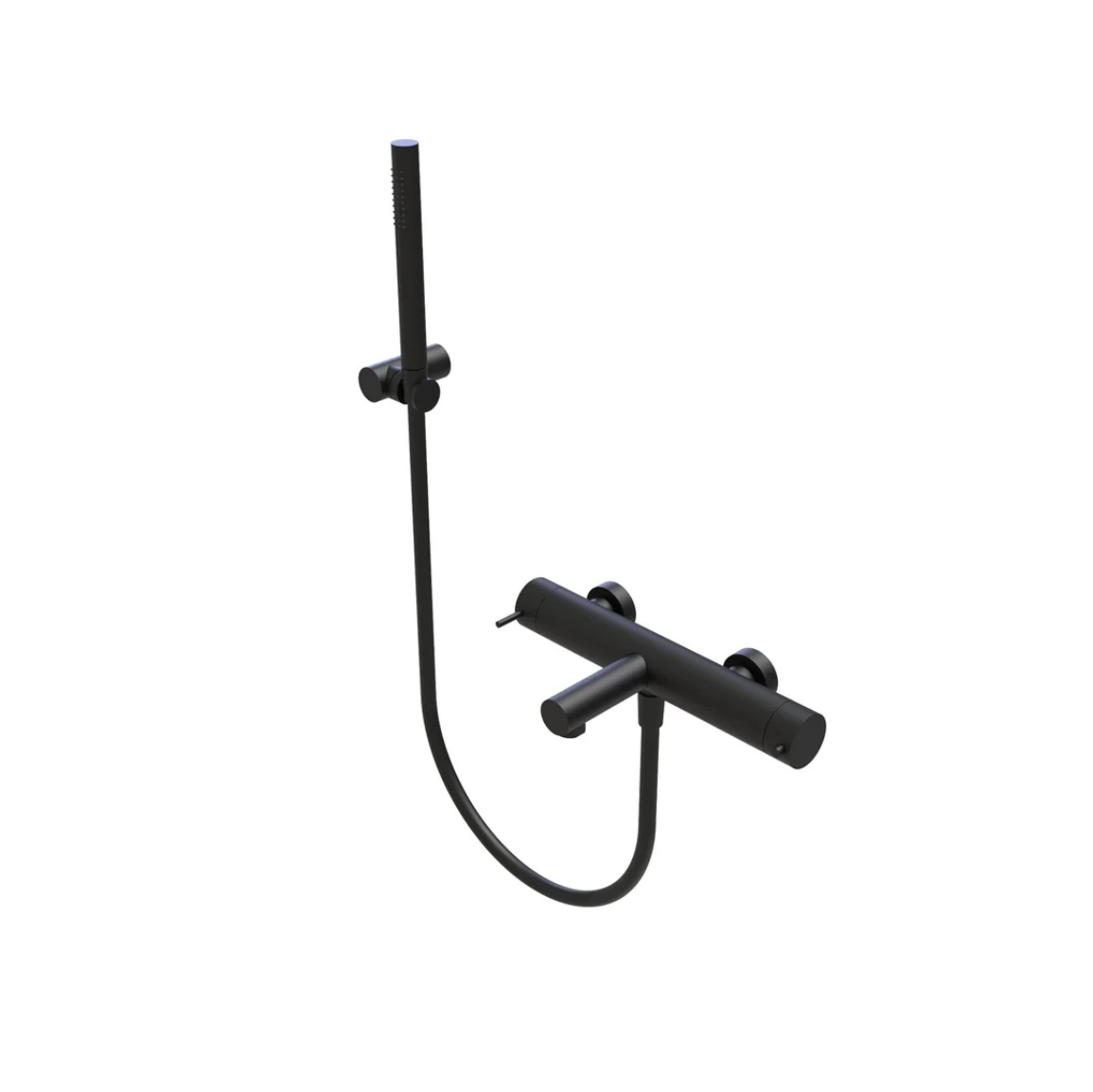 Waterevolution Flow θερμοστατικός tweevoudige douchemengkraan met handdouche zwart T130TNPR