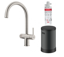 Φράνκε Maris water hub 4L λέβητας 3-1 με Twist μηχανική βρύση βραστού νερού από ανοξείδωτο ατσάλι με σετ ανάμειξης waterhub 1208967858