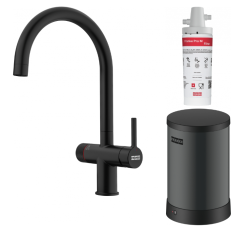 Φράνκε Maris water hub λέβητας 4L 3-1 με Twist μηχανική βρύση βραστού νερού μαύρο ματ με παράκαμψη waterhub 1208967862.