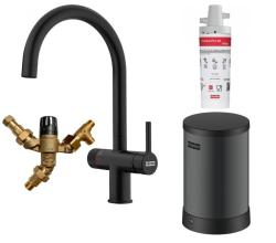Φράνκε Maris water hub λέβητας 4L 3-1 με Twist μηχανική βρύση βραστού νερού μαύρο ματ με παράκαμψη waterhub 1208967862.