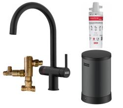 Φράνκε Μάρις water hub 4L λέβητας 3-1 με Twist μηχανική βρύση βραστού νερού ματ μαύρη με waterhub σετ μίξης 1208967861