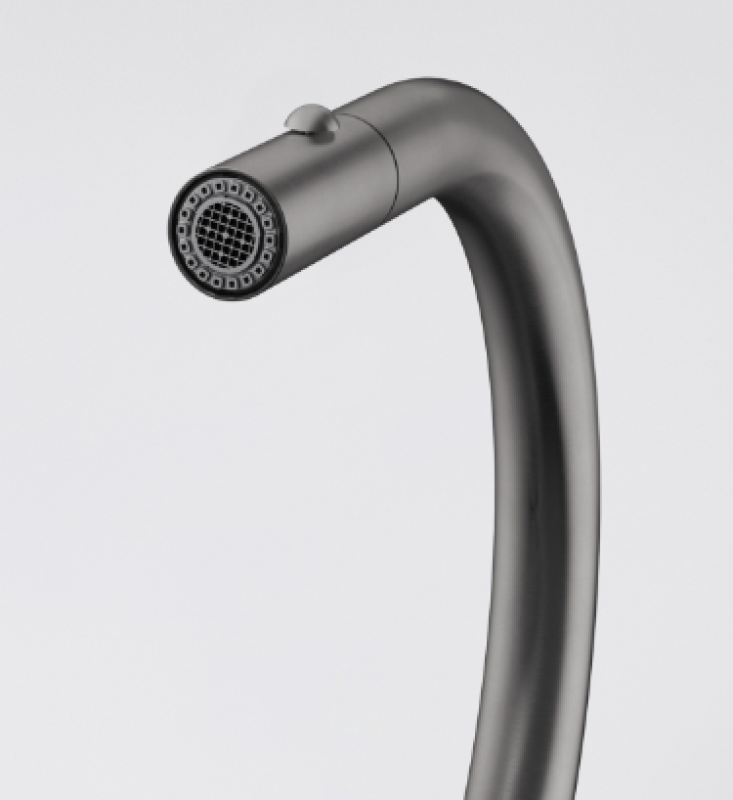 Φράνκε Mύθος Masterpiece μπαταρία κουζίνας σε ανθρακί με J-στόμιο και αποσπώμενο ντους ψεκασμού - 115.0711.555