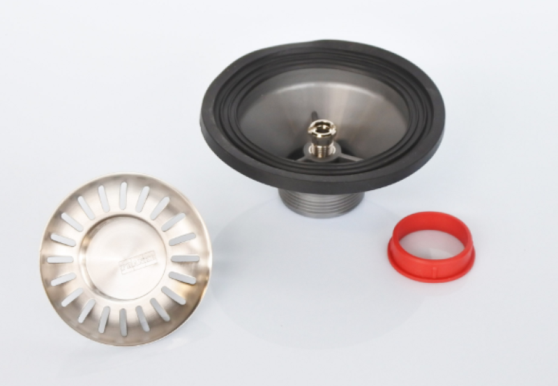 Φράνκε Ανοξείδωτο Ατσάλι Σετ Αποχέτευσης με Χειροκίνητο Χειρισμό 3 1/2 ίντσες χωρίς Υπερχείλιση, κατάλληλο μόνο για την τουρμπίνα (ενσωματωμένο) βύσμα 112.0307.597.