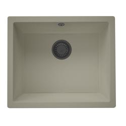 GraniteMy Universal Taupe Γρανιτένιος Νεροχύτης 50x40 cm επιφάνειας, υποδομής και ενσωμάτωσης με gun metal τάπα - 1208967910