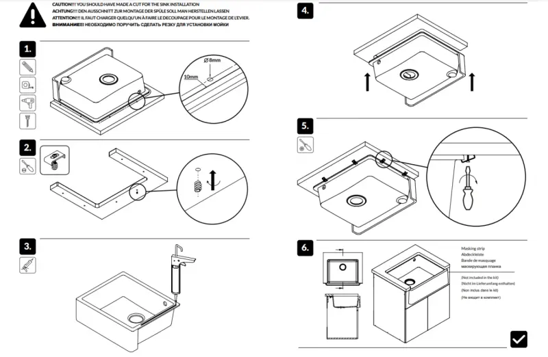 GraniteMy Παράδοση Αγροτικός Νεροχύτης Γρανίτης Νεροχύτης 60x48 εκ. Μαύρος Υποκατασκευή και Επίπεδη Κατασκευή με Μαύρο Βύσμα 1208967936