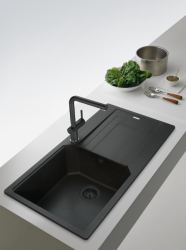 Φράνκε Active L Μπαταρία Κουζίνας σε Onyx με Περιστρεφόμενο Ρύγχος 115.0653.373