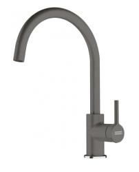 Φράνκε Λίνα XL Μπαταρία Κουζίνας Stone Grey Γκρι με Περιστρεφόμενο Ρύγχος 115.0626.022