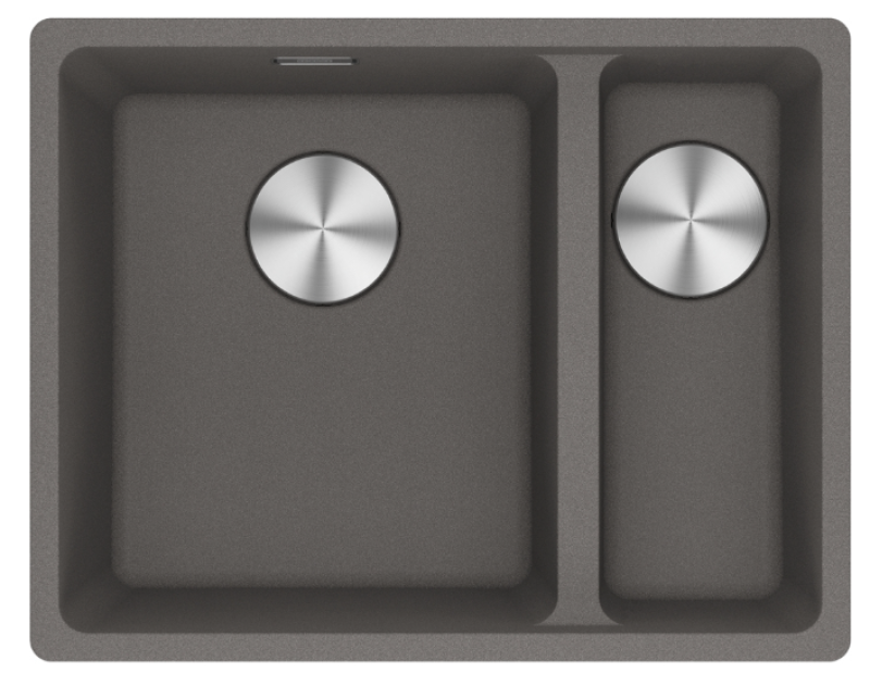 Franke Maris MRG 260-34-15 Fragranite Slate Grey Νεροχύτης Αριστερά Σκούρο Γκρι Επιφανειακή Εγκατάσταση 135.0714.635