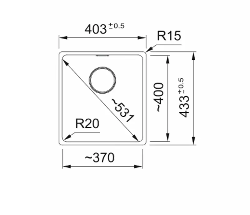Franke Maris MRG 110-37 Fragranite Slate Grey Νεροχύτης - Υποκατασκευή, Σκούρο γκρι 125.0714.602