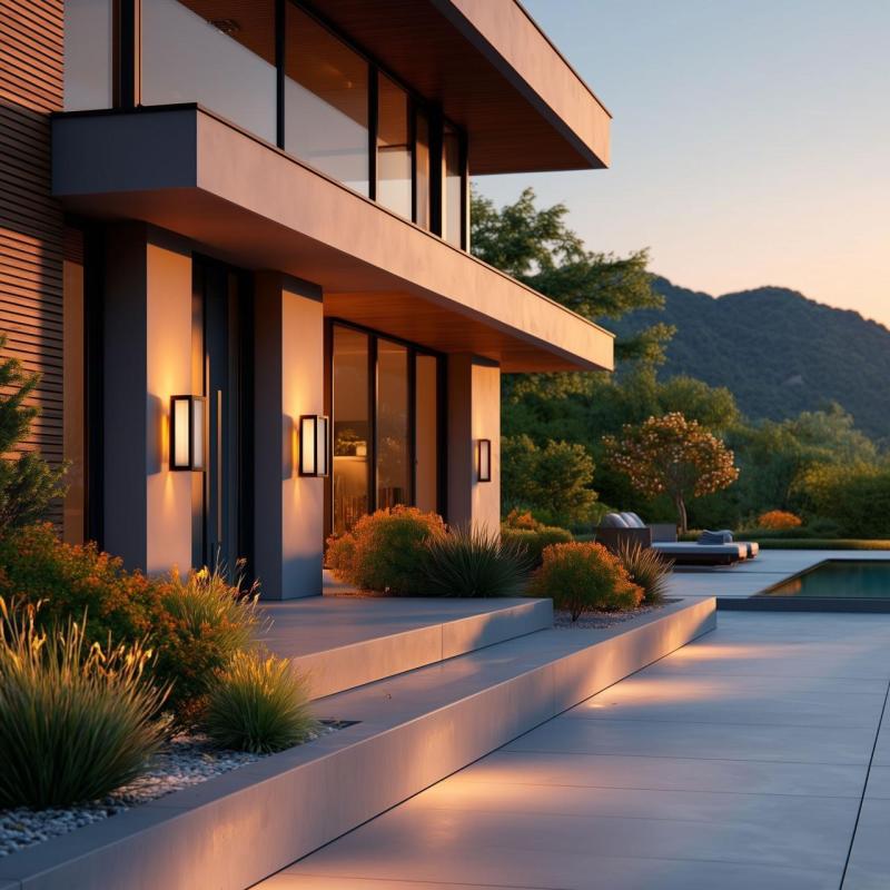 VASTI φωτιστικό προσόψεως, E27, MAX. 12W, IP54, AC220-240V, 50/60Hz, μαύρο