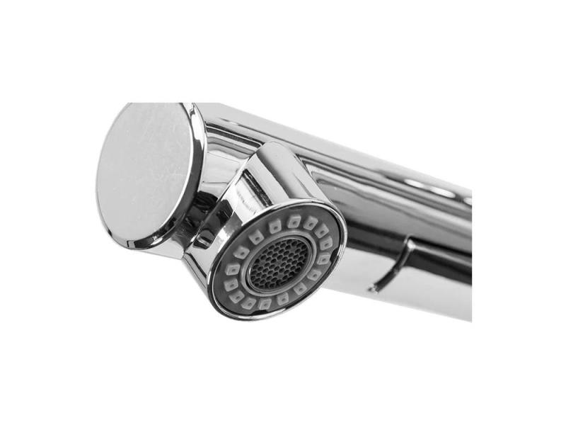 Graniteland Ceres Μιξέρ κουζίνας χρώμιο με αποσπώμενο στόμιο και διπλής λειτουργίας χειροκίνητο ντους 1208969535