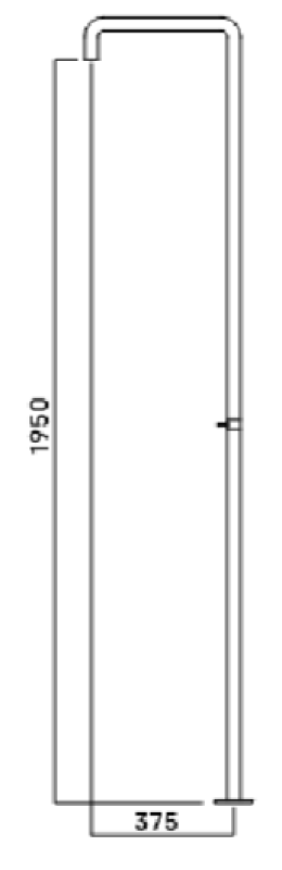 Waterevolution Flow ντουζιέρα με μίκτη χαλκού T146CPE