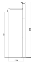 Waterevolution Flow ανεξάρτητη βρύση μπάνιου gun metal T134GME