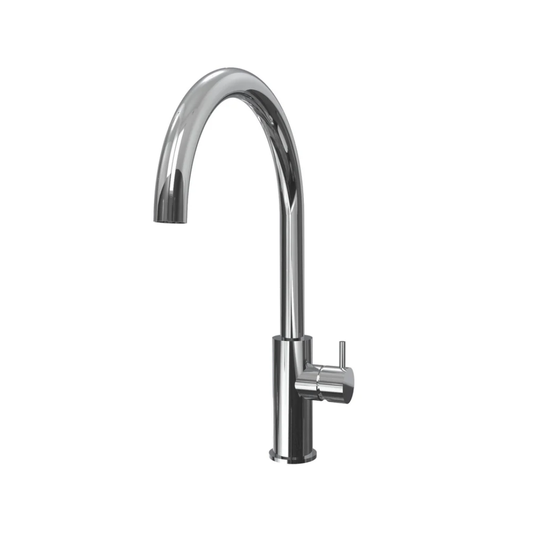 Waterevolution Flow μπαταρία κουζίνας με στρογγυλό περιστρεφόμενο στόμιο χρώμιο T158U01