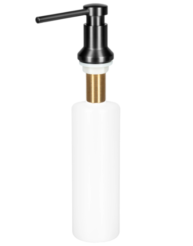 Ausmann Turt Ενσωματωμένος διανομέας σαπουνιού gun metal με δυνατότητα επαναπλήρωσης από πάνω 1208969721