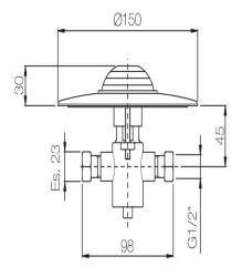 PB Pedal Line Κρυφό Πεντάλ Χρωμίου για Τοποθέτηση στο Πάτωμα 1208969760