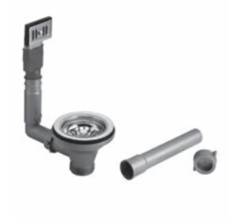 PB κλασικό σετ αποχέτευσης από χαλκό με υπερχείλιση για νεροχύτη κουζίνας και πώμα καλαθιού με κλείσιμο 1208969783