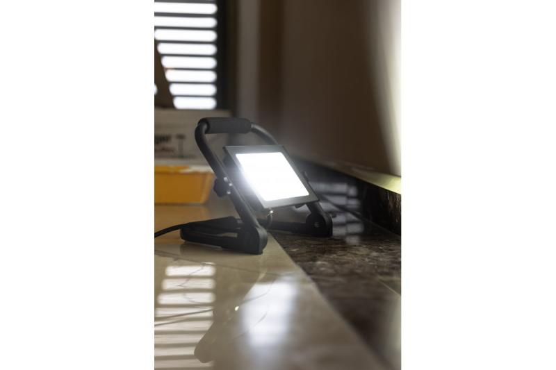 NELI Φορητός Προβολέας, LED, 50W, 4500lm, 6400K, AC220-240V, IP65, καλώδιο 1,5m