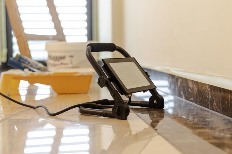 NELI Φορητός Προβολέας, LED, 50W, 4500lm, 6400K, AC220-240V, IP65, καλώδιο 1,5m