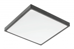 ALTAR LED Οροφής Λάμπα, 295x295mm, 4000K, 24W, 1680lm, AC180-250V, 50/60 Hz, PF>0.5, IP54, μαύρο, 3 χρόνια εγγύηση.