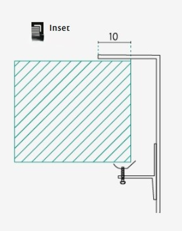 Banka IB1530 Νержаδέρα από ανοξείδωτο χάλυβα 168 x 318 mm Επιφανειακή και ενσωματωμένη εγκατάσταση 1208970043