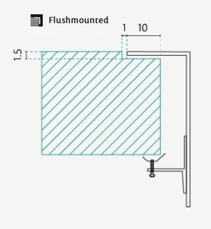 Banka IB1530 Νержаδέρα από ανοξείδωτο χάλυβα 168 x 318 mm Επιφανειακή και ενσωματωμένη εγκατάσταση 1208970043