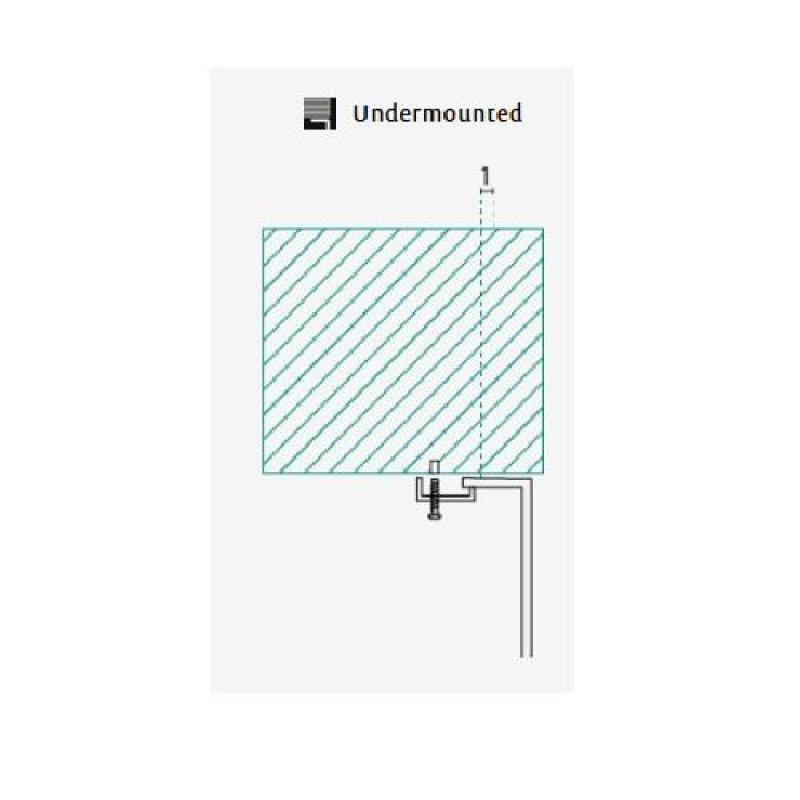 Banka P18380 Ανοξείδωτο στρογγυλό ρηχό νεροχύτη με αποστραγγιστικό 45 cm Επιτραπέζιο και υποστρωτικό 1208970057