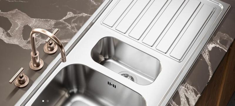 Banka Halifax ανοξείδωτο διπλό νεροχύτη επιτραπέζιο 80x45 cm 1208970060