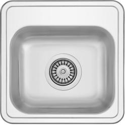 Νεροχύτης από ανοξείδωτο χάλυβα Banka Detroit 381 x 381 mm με οπή για βρύση 1208970074