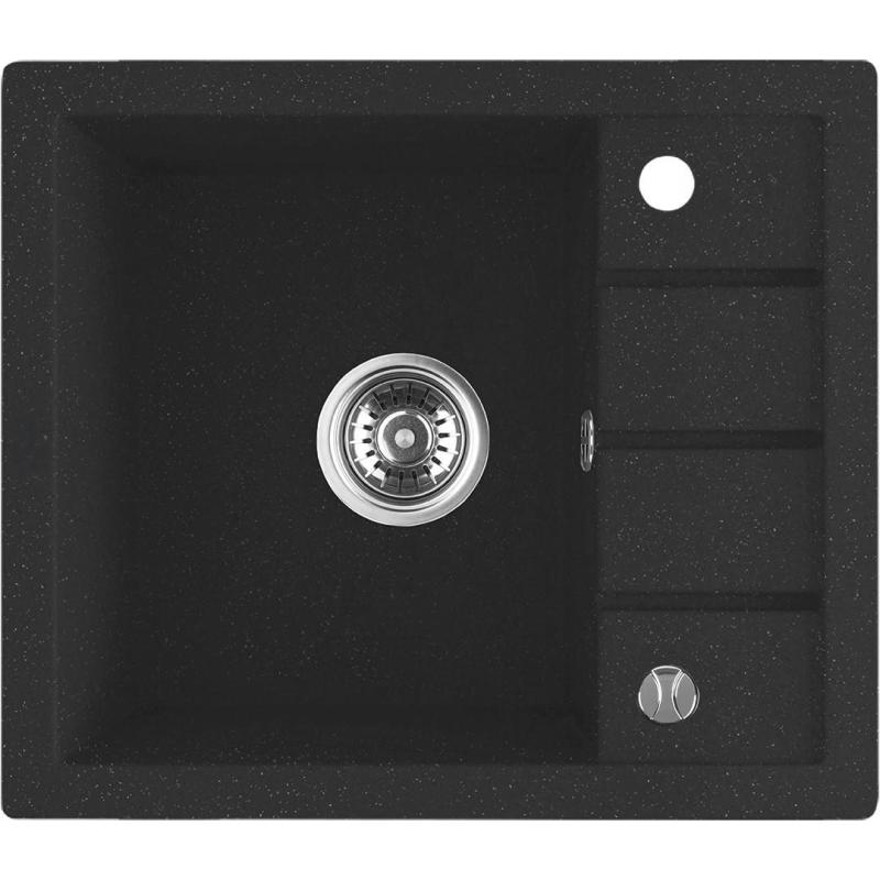 Aquadesign Somerset Γρανιτένιος Νεροχύτης Επιφάνειας Ανθρακί με μικρή Περιοχή Στραγγίσματος 570 x 495 mm 1208970084