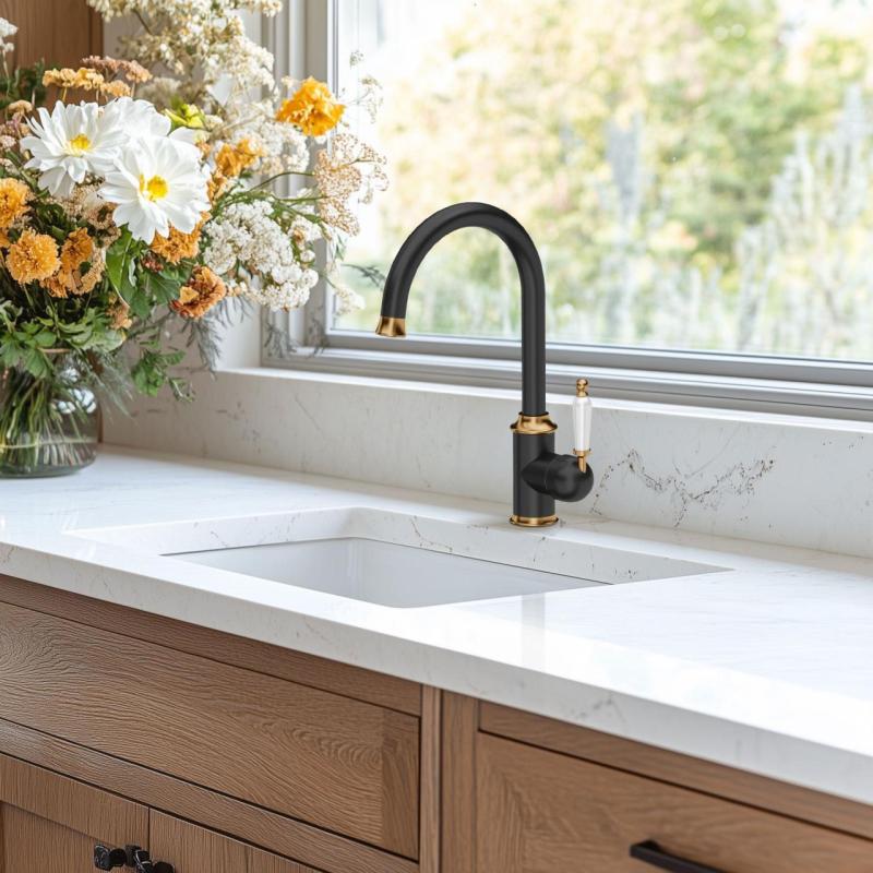 Ausmann Ceramic Ember Κεραμικός Λευκός Τετράγωνος Νεροχύτης Επιφάνειας και Υποδομής 40 x 40 εκ. με βύσμα από ανοξείδωτο χάλυβα 1208970094