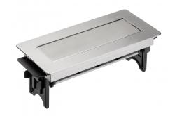 Καλώδιο προέκτασης γραφείου χωρίς κασέτα, τριπλή πρίζα με γείωση, καλώδιο τροφοδοσίας 1,5 m με βύσμα, ανοξείδωτο.