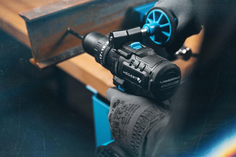 Högert ισχυρό ασύρματο κρουστικό δράπανο, χωρίς ψήκτρες, 18V