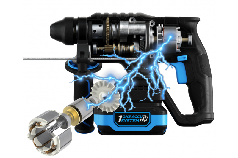 HÖGERT ασύρματο κρουστικό δράπανο, χωρίς ψήκτρες, 18V, με λειτουργία καλεμιού