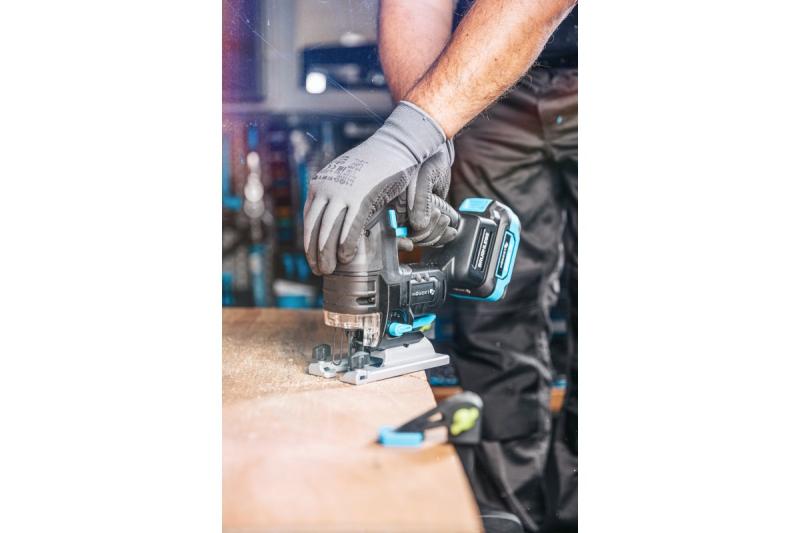 HÖGERT σέγα μπαταρίας, 18V, λαβή κατά των κραδασμών - χωρίς μπαταρία