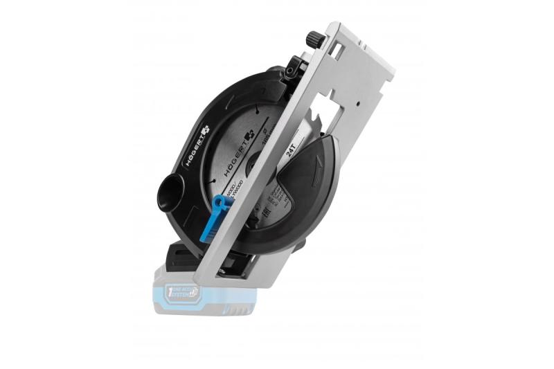 HÖGERT ασύρματο δισκοπρίονο, 18V, χωρίς μπαταρία, υποδοχή για σκούπα σκόνης