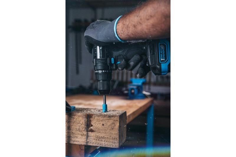 HÖGERT δραπανοκατσάβιδο 18V, σετ με μπαταρία, φορτιστή, θήκη μπιτ, θήκη τρυπανιών