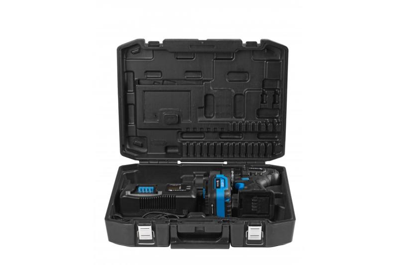HÖGERT δραπανοκατσάβιδο 18V, σετ με μπαταρία, φορτιστή, θήκη μπιτ, θήκη τρυπανιών