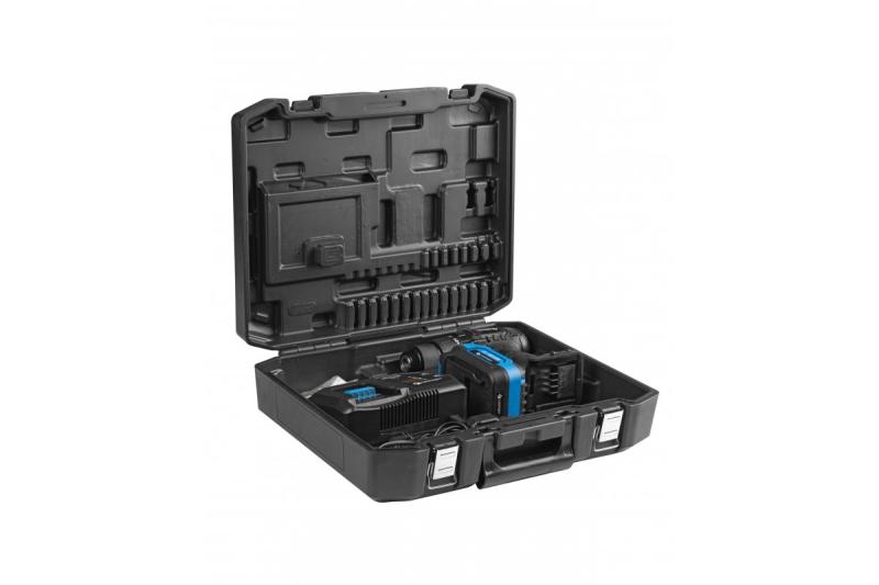 HÖGERT δραπανοκατσάβιδο 18V, σετ με μπαταρία, φορτιστή, θήκη μπιτ, θήκη τρυπανιών