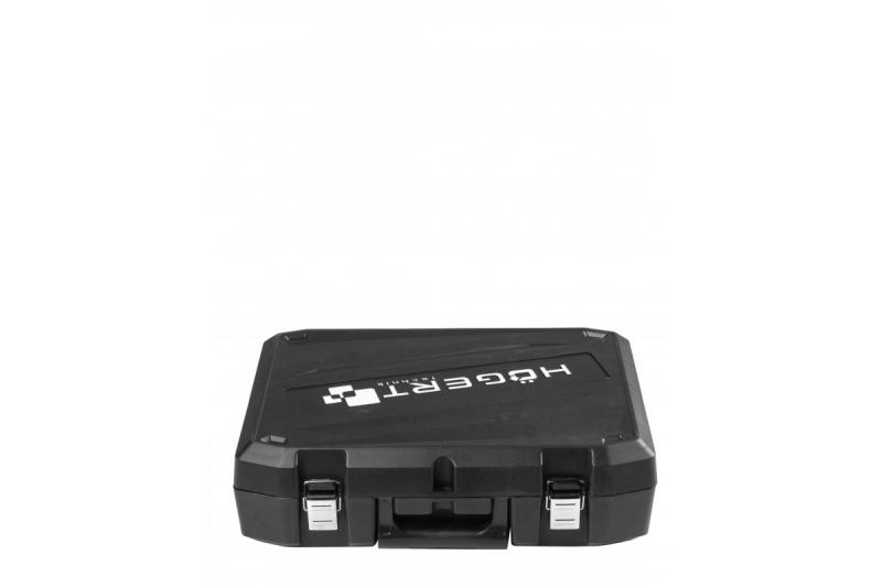 HÖGERT Ασύρματο γωνιακός τροχός με διακόπτη τύπου paddle, 125MM, 18V - Σετ (μπαταρία, φορτιστής, αξεσουάρ)