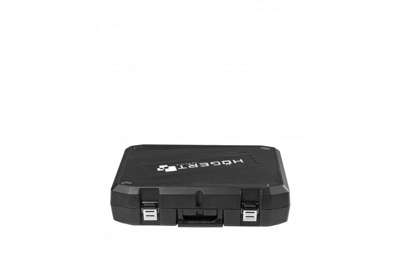 Σετ επαναφορτιζόμενου πριονιού HÖGERT, 18V, χωρίς ψήκτρες, μπαταρία, φορτιστής, αξεσουάρ.