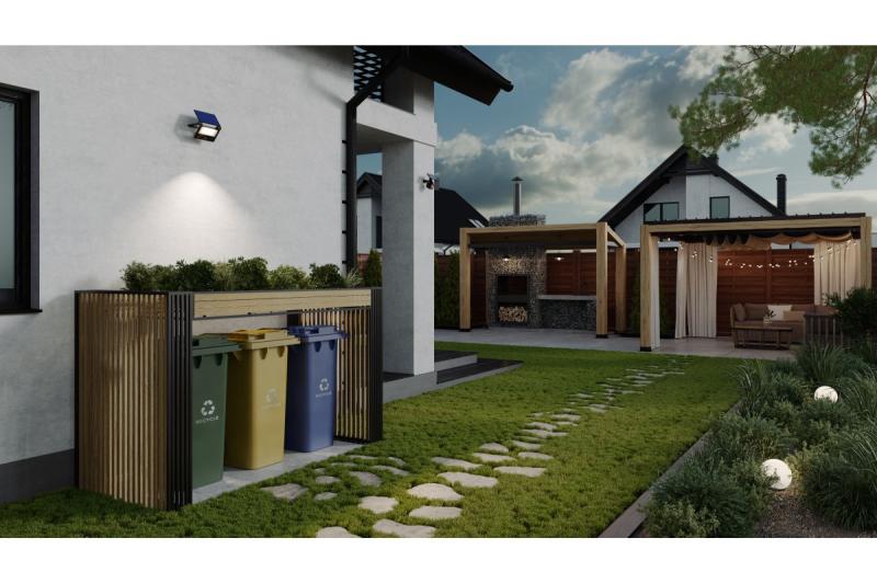 Φως πλημμυρίσματος ηλιακής ενέργειας LUMOS II, LED, 2000lm, 6400K, 2600mAh αντικαταστάσιμο, IP65, μαύρο